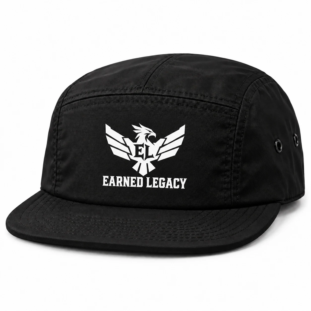 Phoenix Camp Cap: complete front and side design preview